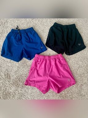 Men's Dirty Mids Athletic Running Shorts - Black, Blue, Pink